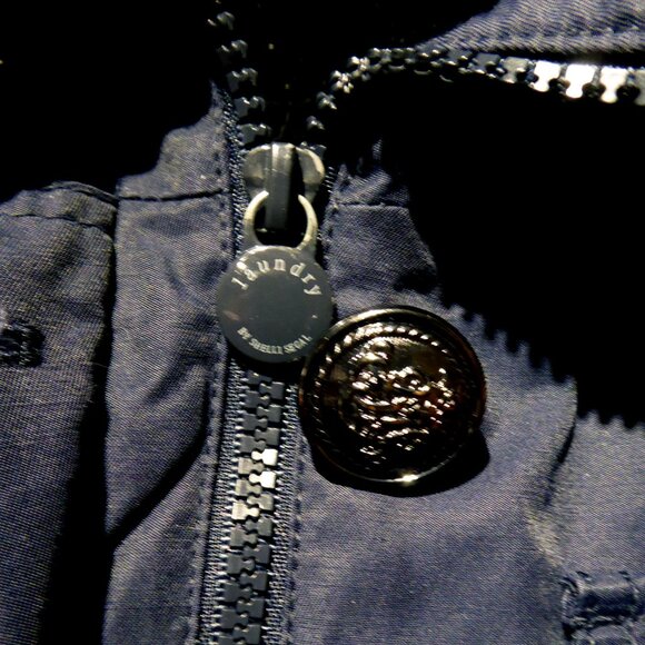 LAUNDRY by Shelli Segal Navy blue Lightweight jacket size XS Cotton/Nylon - Picture 6 of 9